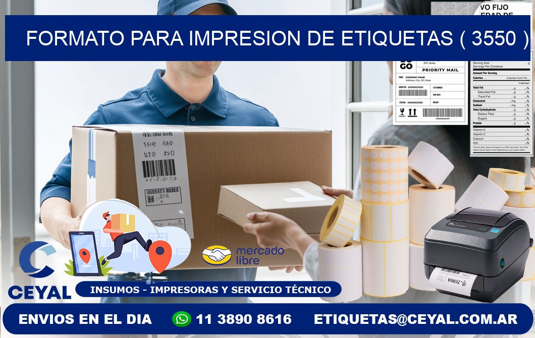 FORMATO PARA IMPRESION DE ETIQUETAS ( 3550 )