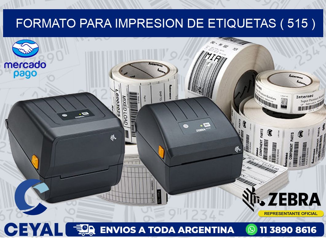FORMATO PARA IMPRESION DE ETIQUETAS ( 515 )