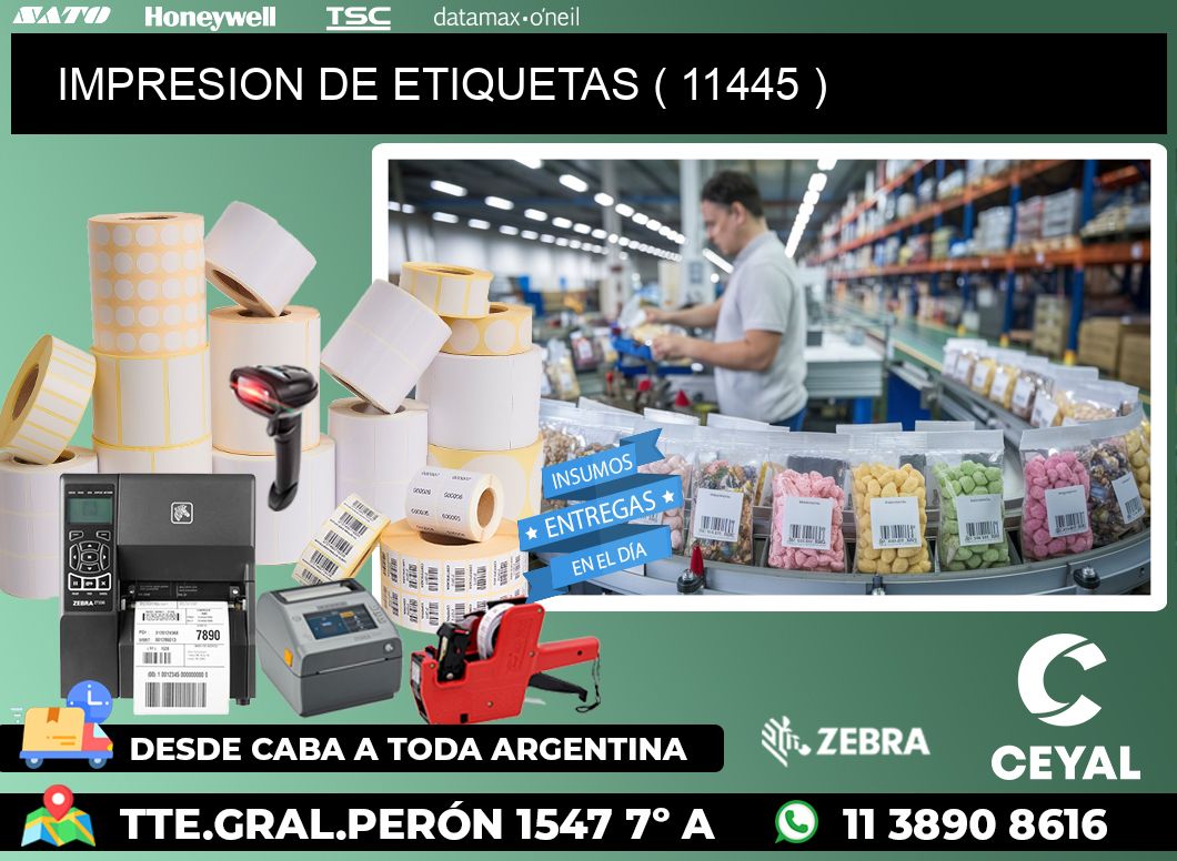 IMPRESION DE ETIQUETAS ( 11445 )
