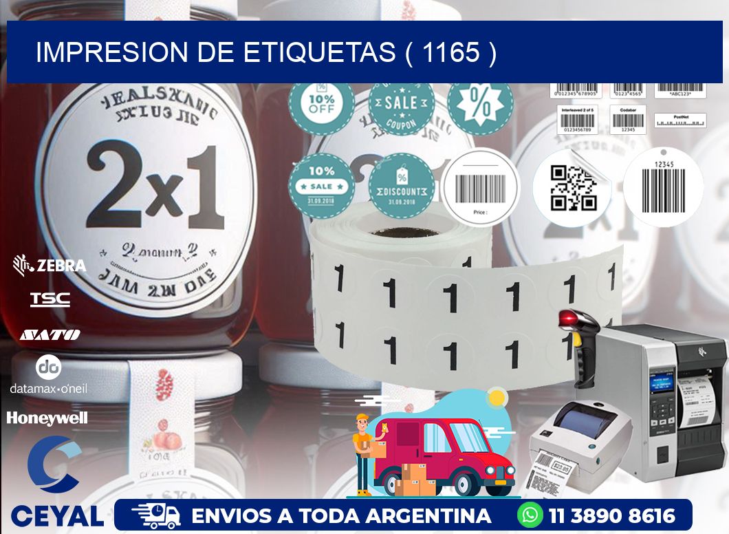 IMPRESION DE ETIQUETAS ( 1165 )