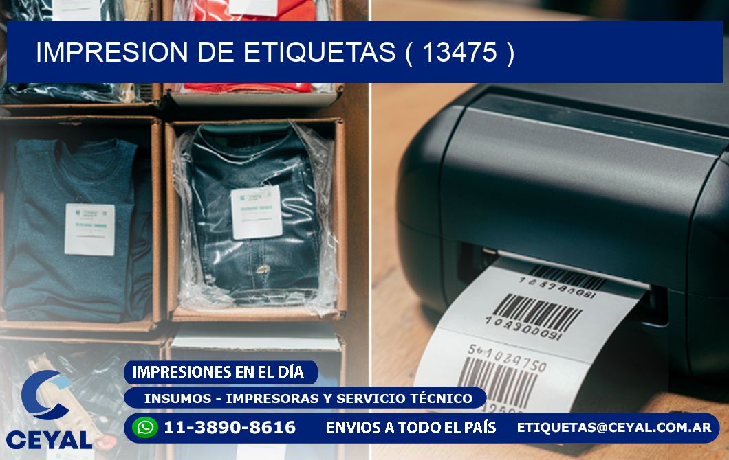 IMPRESION DE ETIQUETAS ( 13475 )