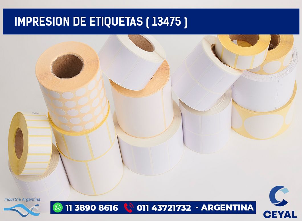 IMPRESION DE ETIQUETAS ( 13475 )