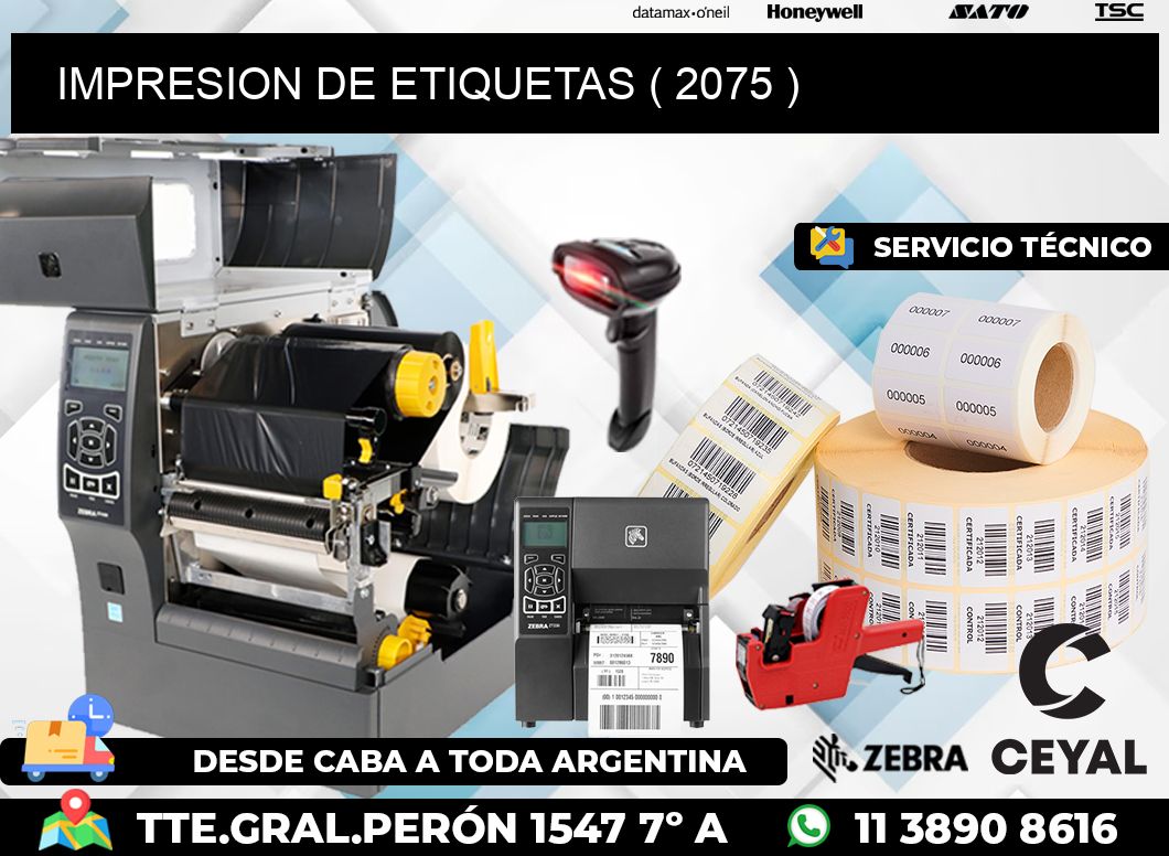 IMPRESION DE ETIQUETAS ( 2075 )