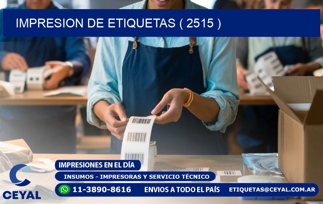 IMPRESION DE ETIQUETAS ( 2515 )