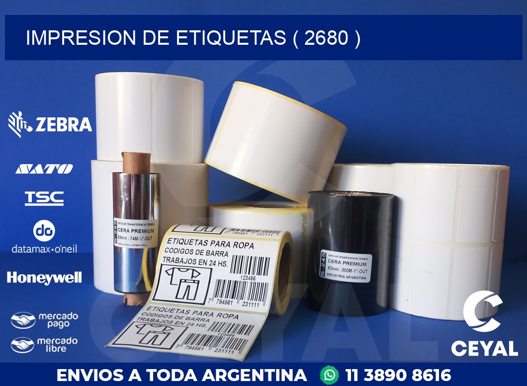 IMPRESION DE ETIQUETAS ( 2680 )