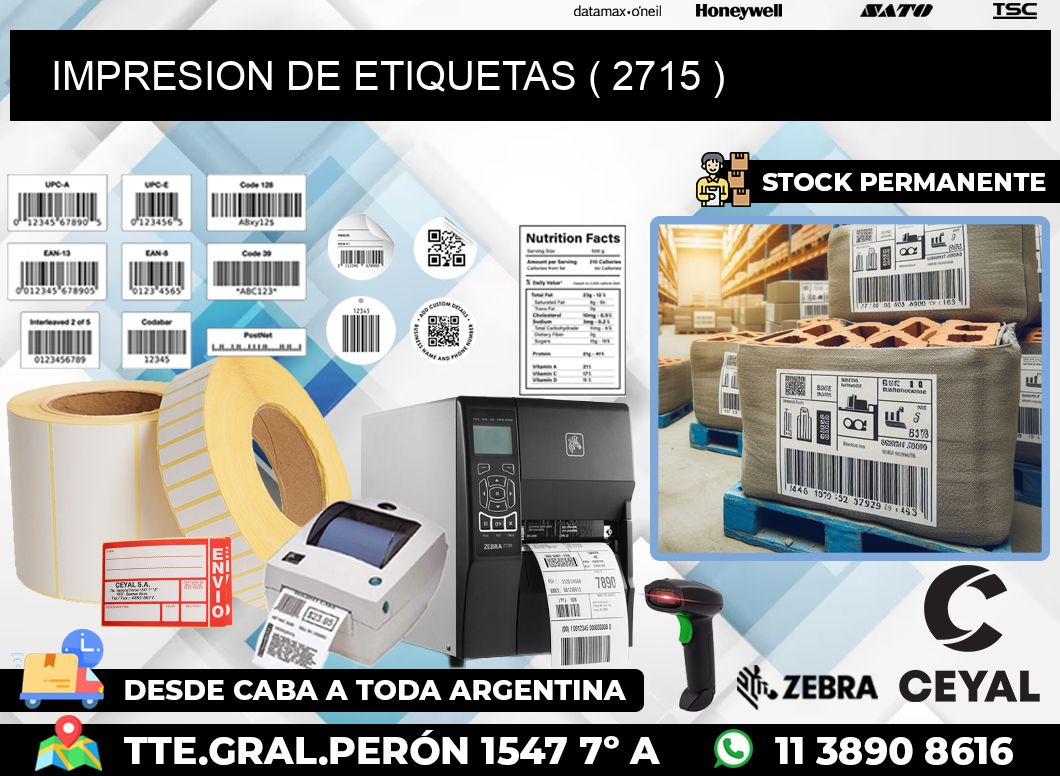 IMPRESION DE ETIQUETAS ( 2715 )