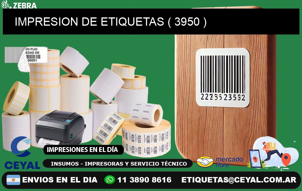 IMPRESION DE ETIQUETAS ( 3950 )