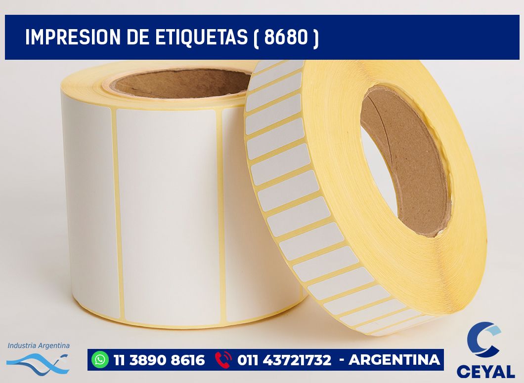 IMPRESION DE ETIQUETAS ( 8680 )