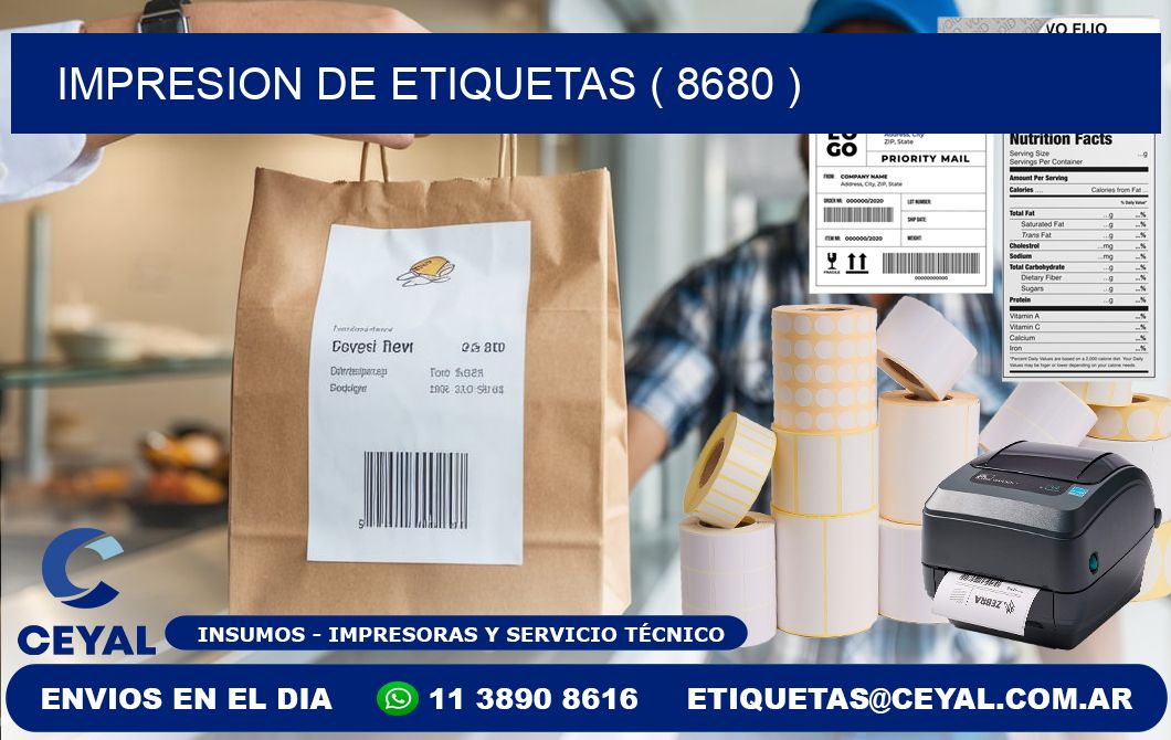 IMPRESION DE ETIQUETAS ( 8680 )