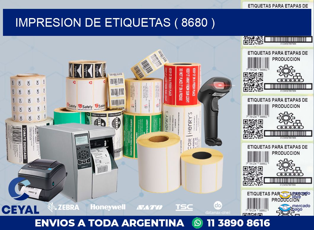 IMPRESION DE ETIQUETAS ( 8680 )