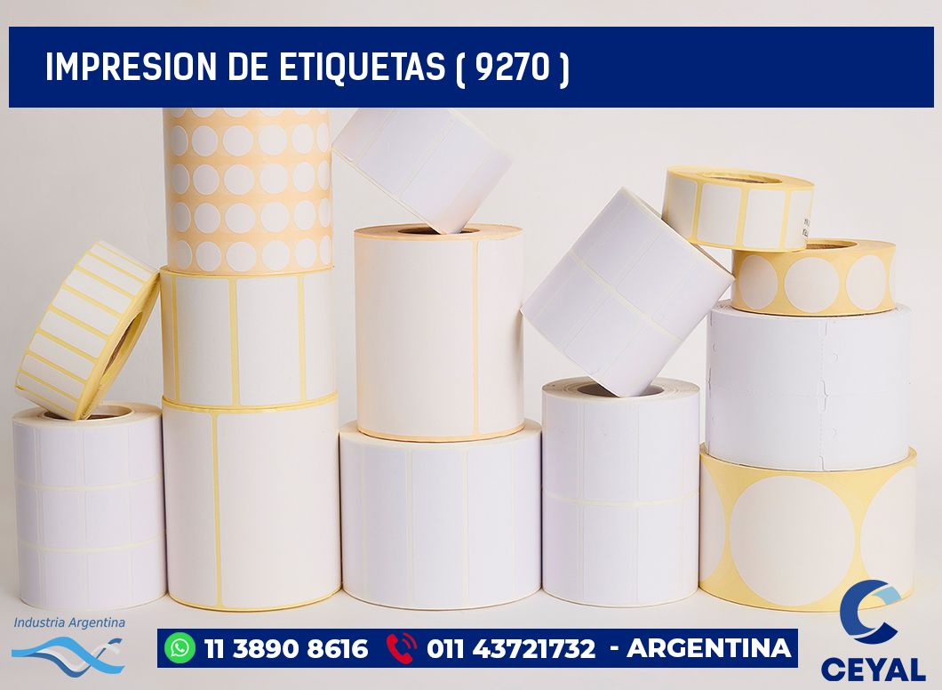 IMPRESION DE ETIQUETAS ( 9270 )