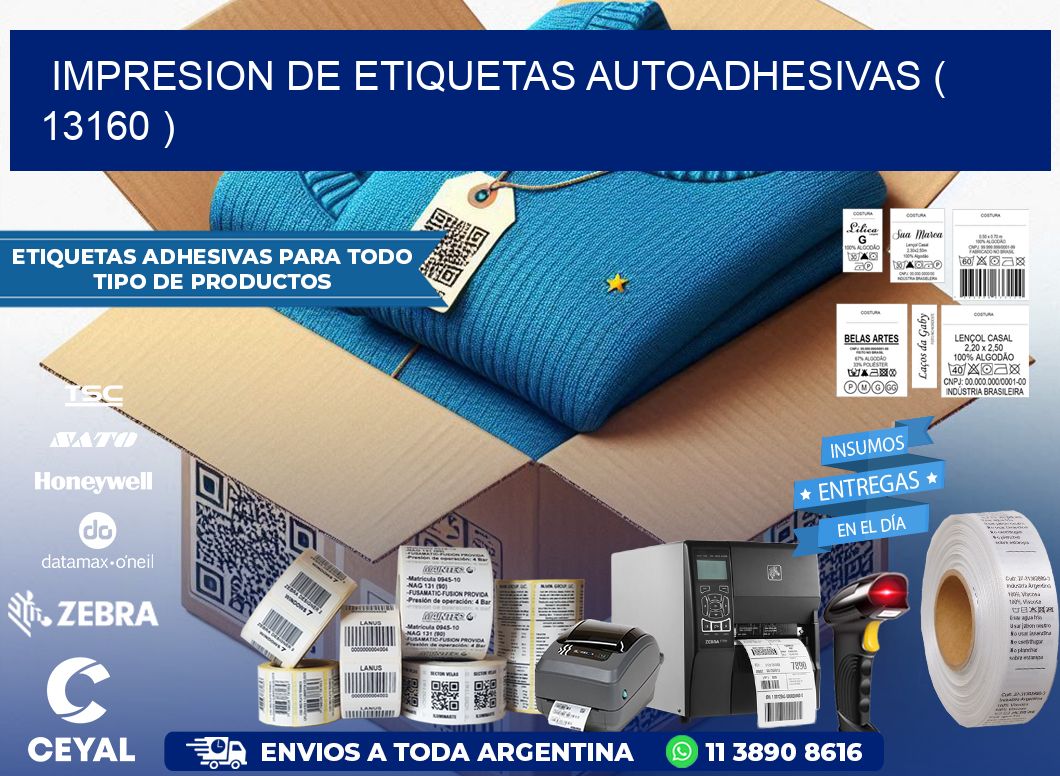 IMPRESION DE ETIQUETAS AUTOADHESIVAS ( 13160 )