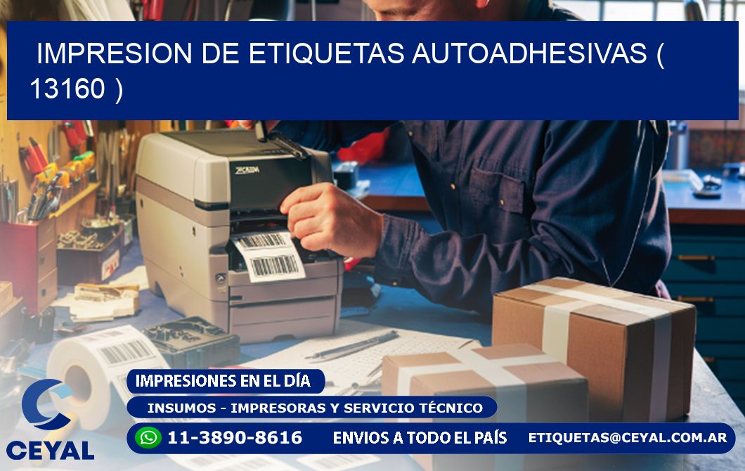 IMPRESION DE ETIQUETAS AUTOADHESIVAS ( 13160 )
