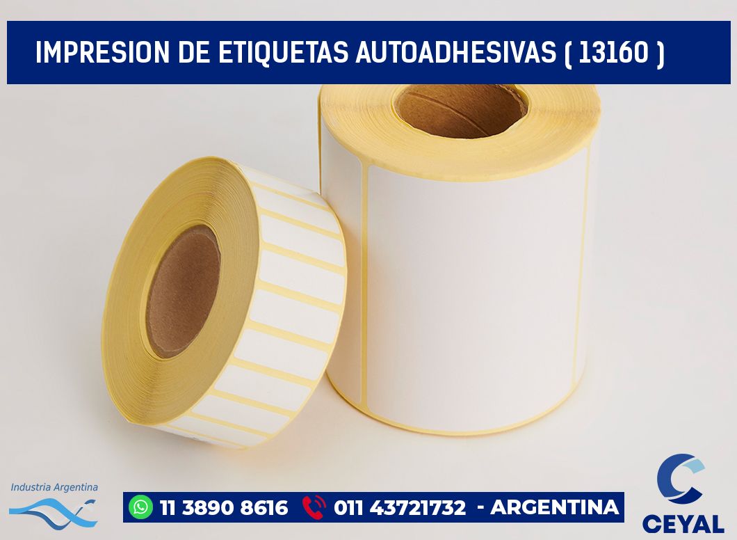 IMPRESION DE ETIQUETAS AUTOADHESIVAS ( 13160 )