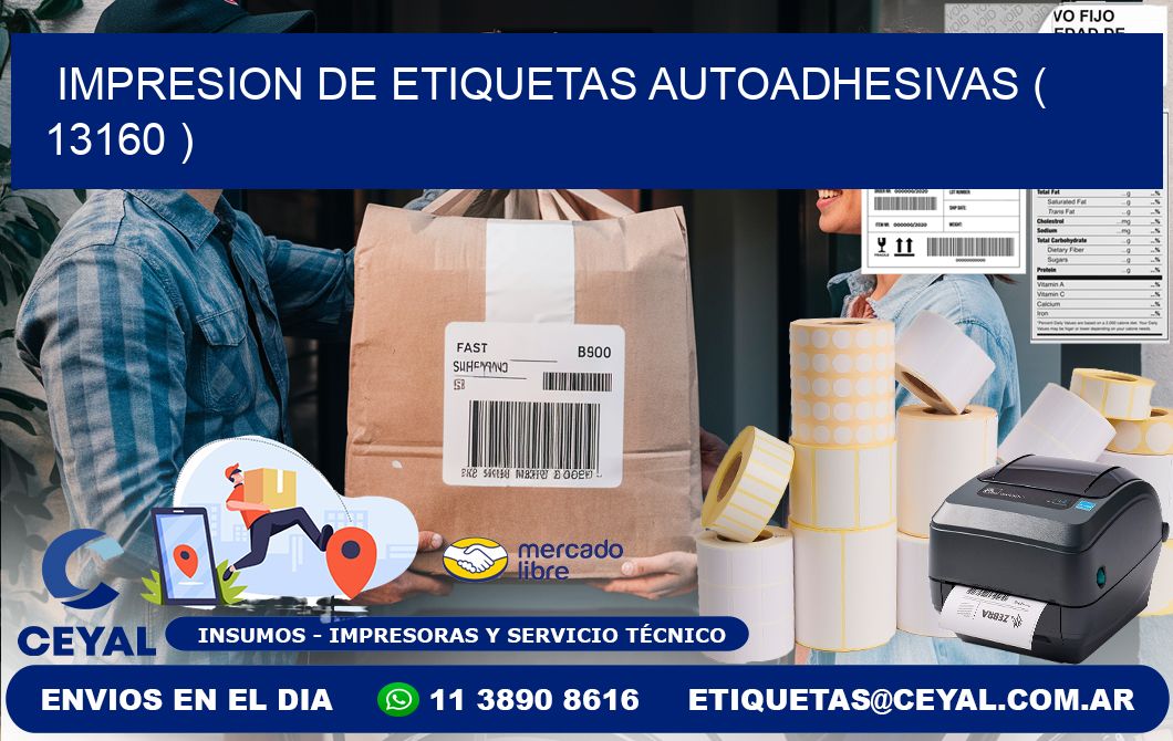 IMPRESION DE ETIQUETAS AUTOADHESIVAS ( 13160 )