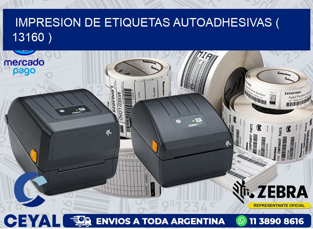IMPRESION DE ETIQUETAS AUTOADHESIVAS ( 13160 )