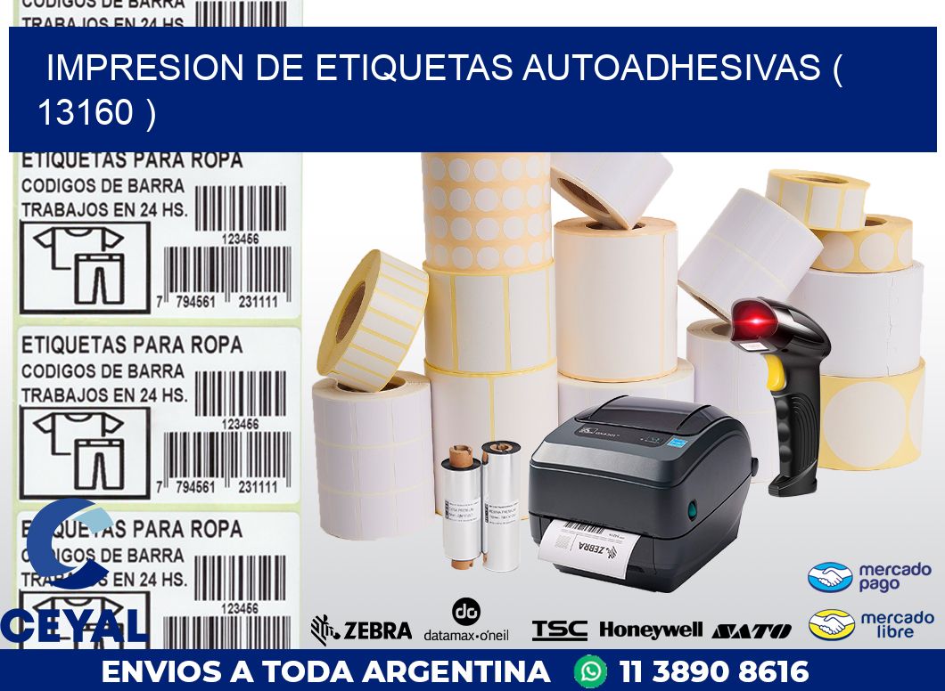IMPRESION DE ETIQUETAS AUTOADHESIVAS ( 13160 )