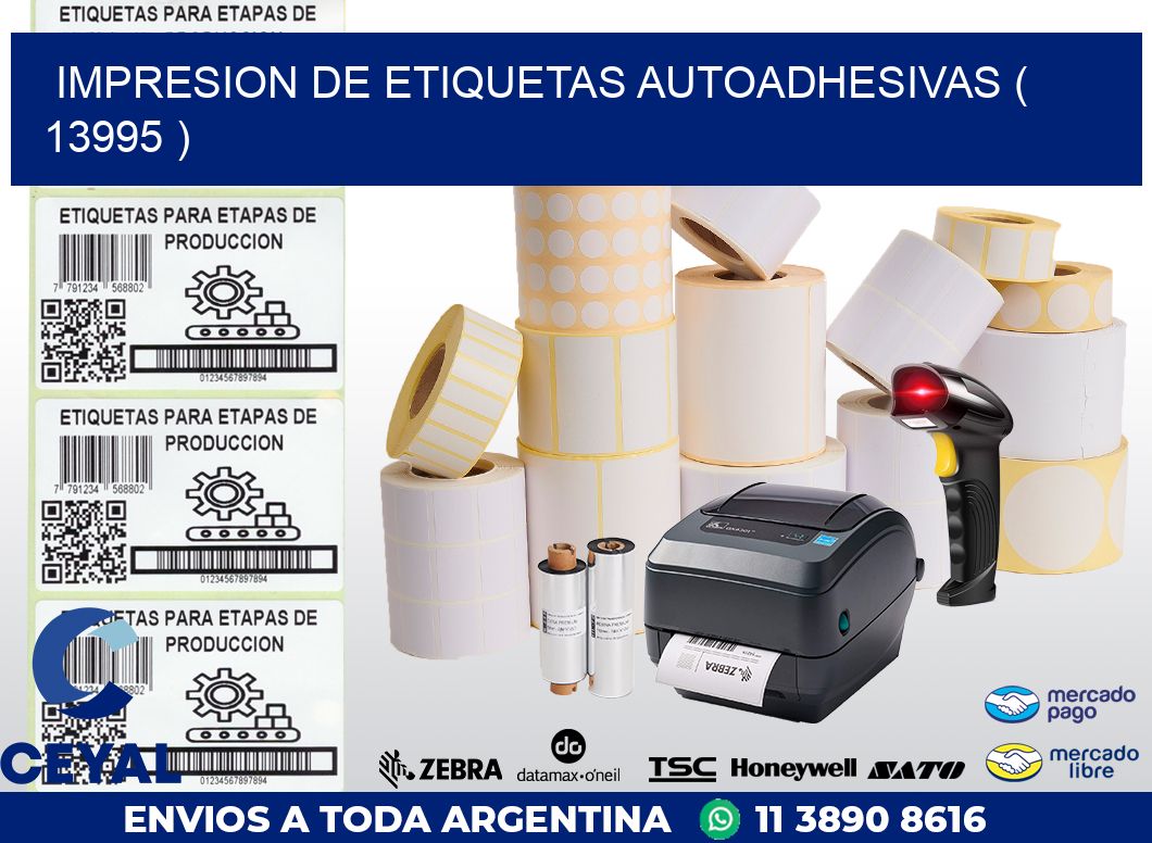 IMPRESION DE ETIQUETAS AUTOADHESIVAS ( 13995 )