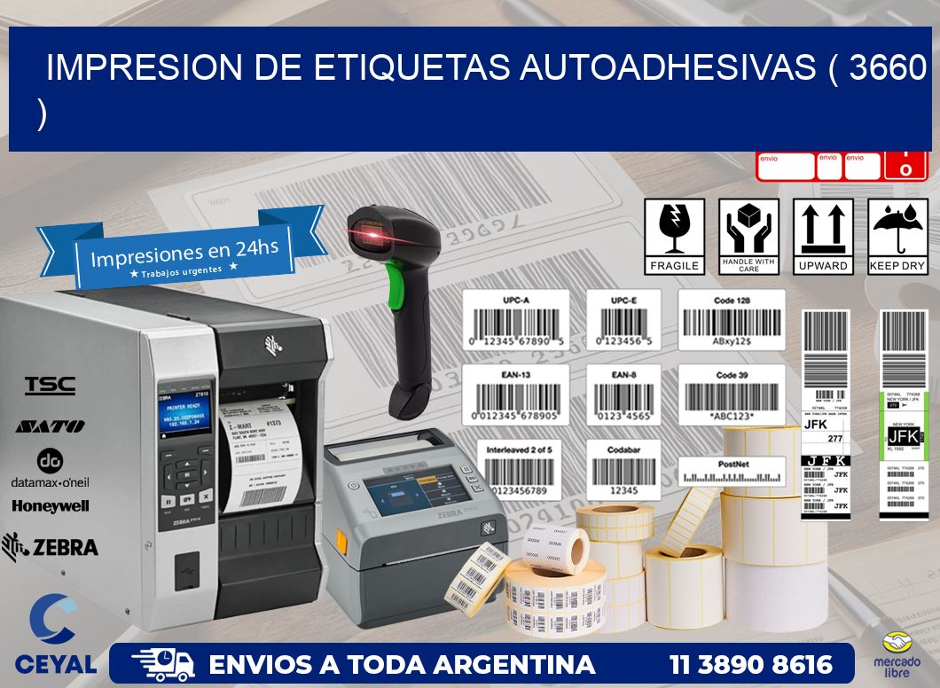 IMPRESION DE ETIQUETAS AUTOADHESIVAS ( 3660 )