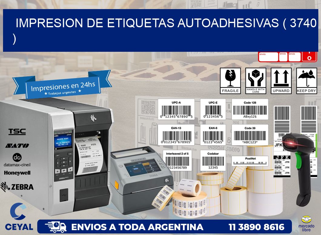 IMPRESION DE ETIQUETAS AUTOADHESIVAS ( 3740 )
