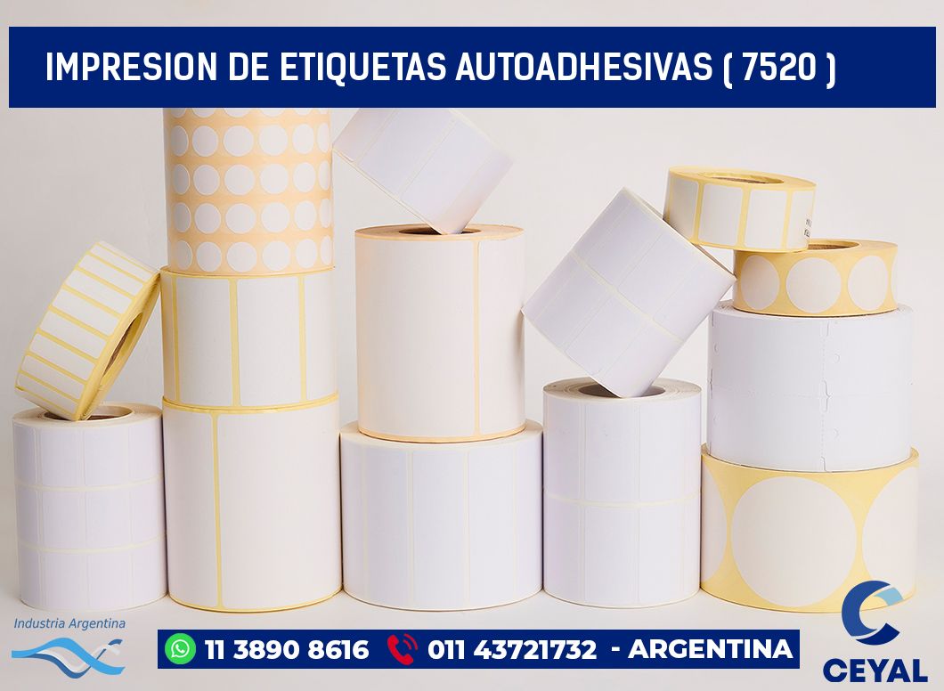 IMPRESION DE ETIQUETAS AUTOADHESIVAS ( 7520 )