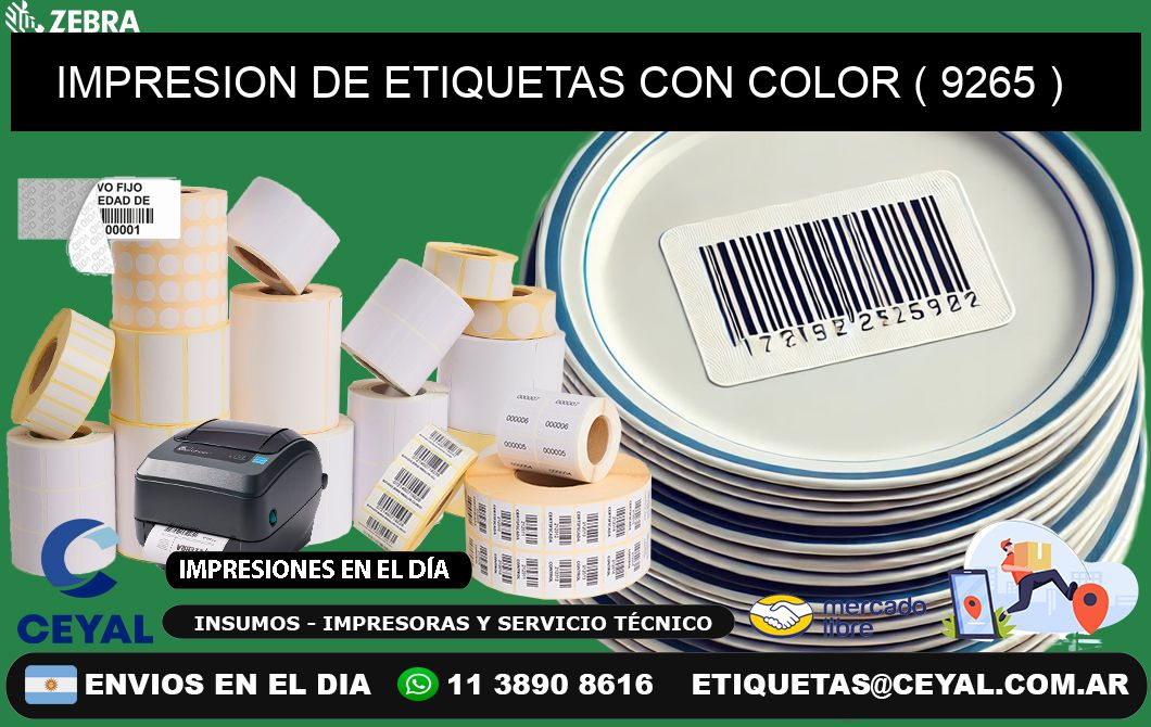 IMPRESION DE ETIQUETAS CON COLOR ( 9265 )