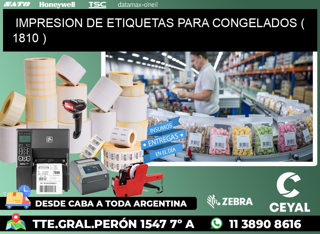 IMPRESION DE ETIQUETAS PARA CONGELADOS ( 1810 )
