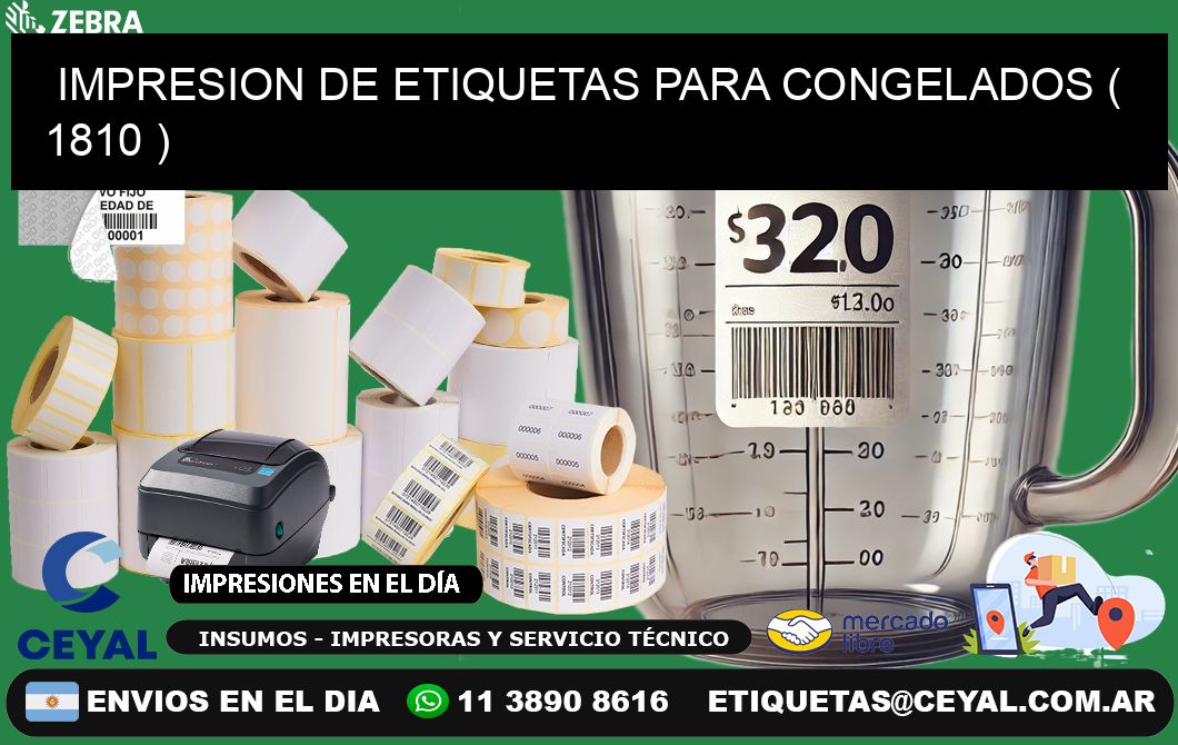 IMPRESION DE ETIQUETAS PARA CONGELADOS ( 1810 )