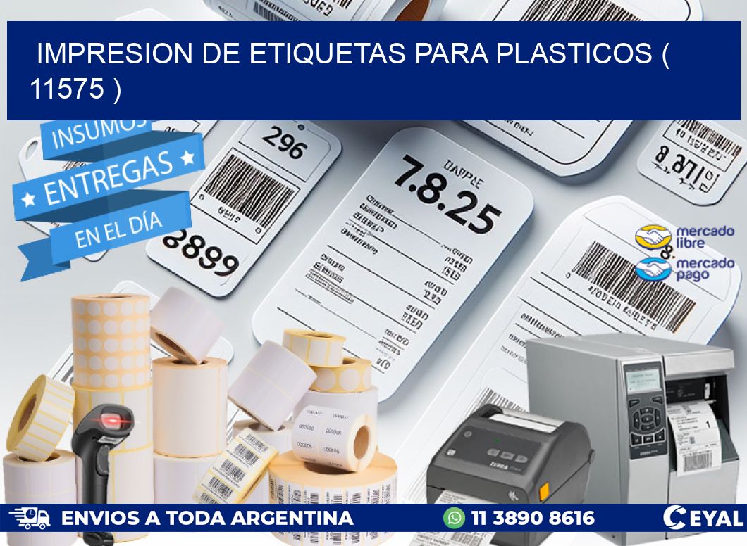 IMPRESION DE ETIQUETAS PARA PLASTICOS ( 11575 )