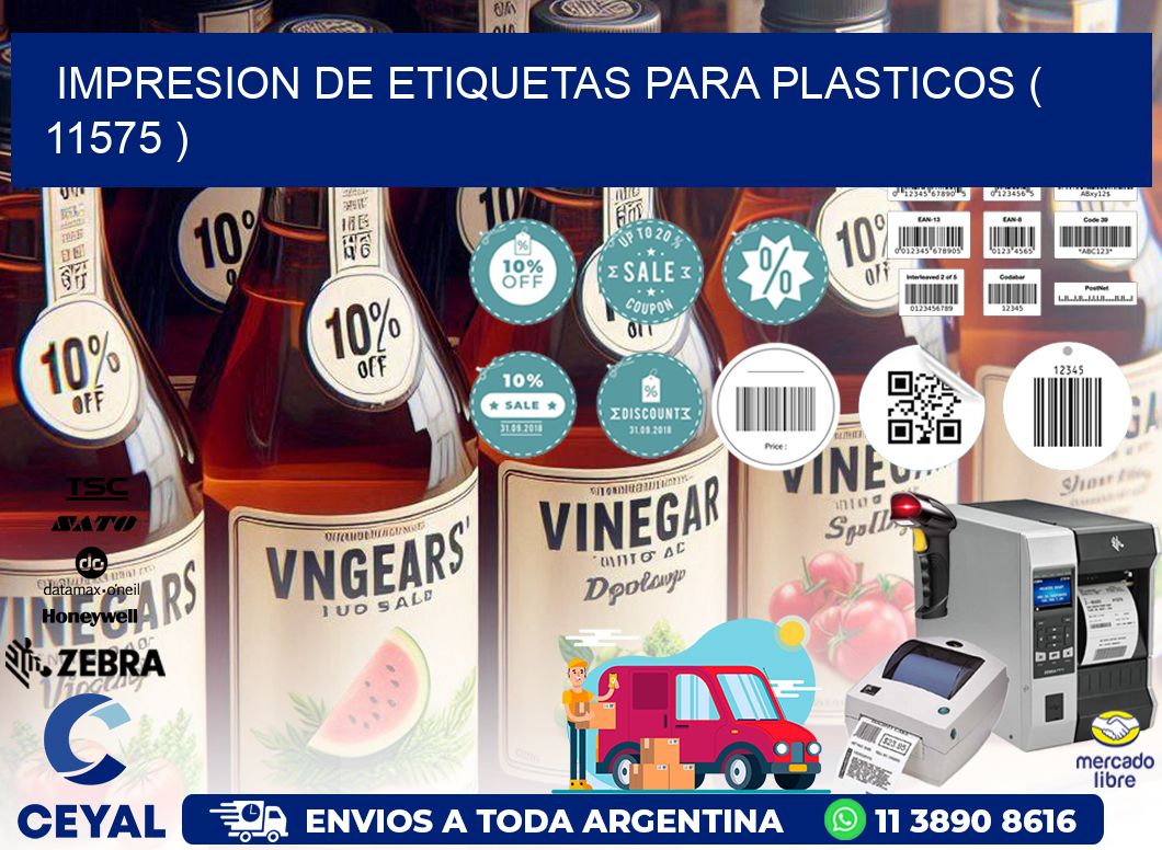 IMPRESION DE ETIQUETAS PARA PLASTICOS ( 11575 )