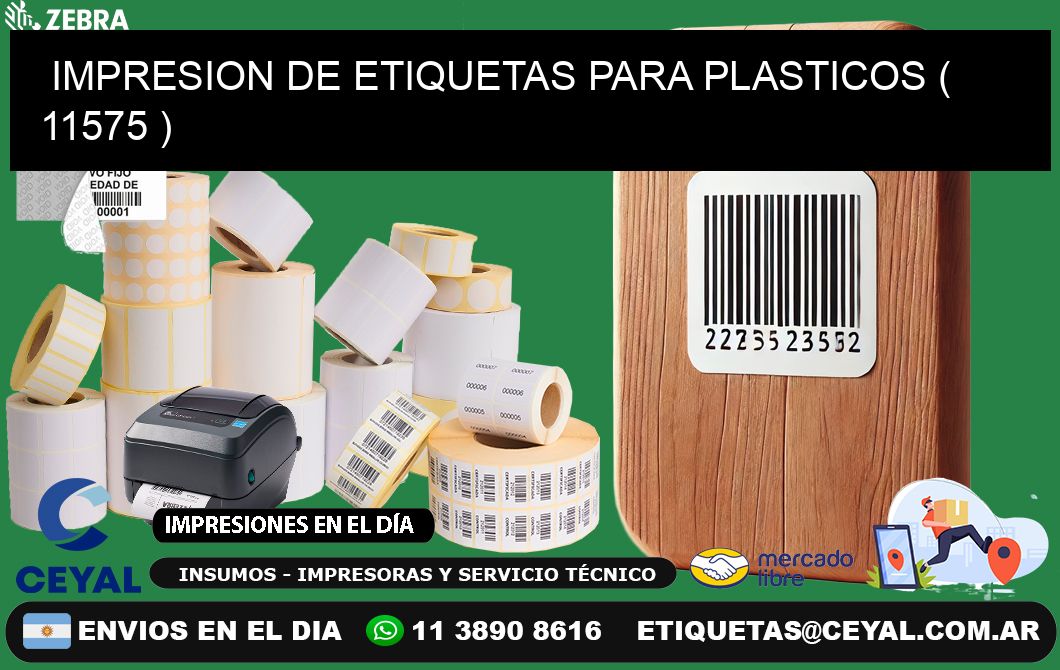 IMPRESION DE ETIQUETAS PARA PLASTICOS ( 11575 )