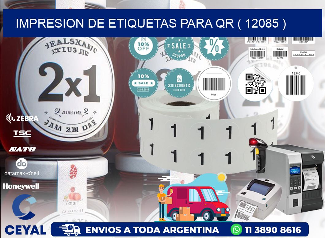 IMPRESION DE ETIQUETAS PARA QR ( 12085 )