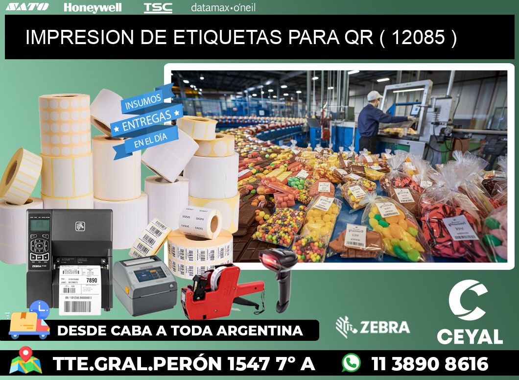 IMPRESION DE ETIQUETAS PARA QR ( 12085 )