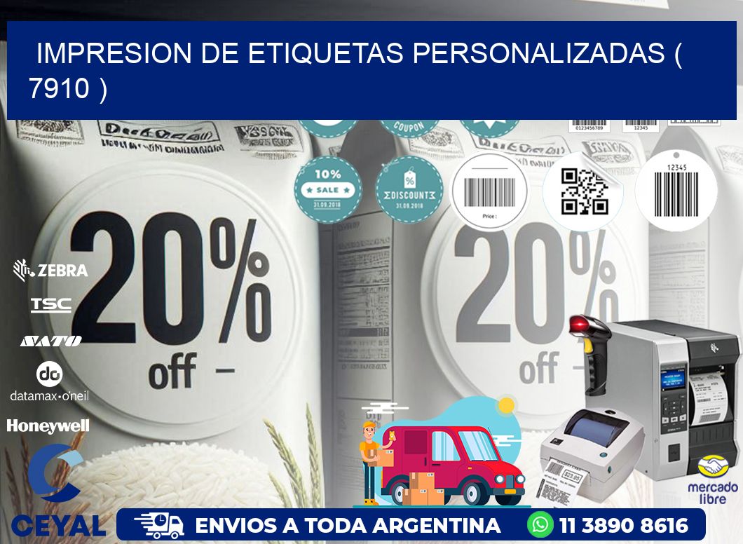 IMPRESION DE ETIQUETAS PERSONALIZADAS ( 7910 )