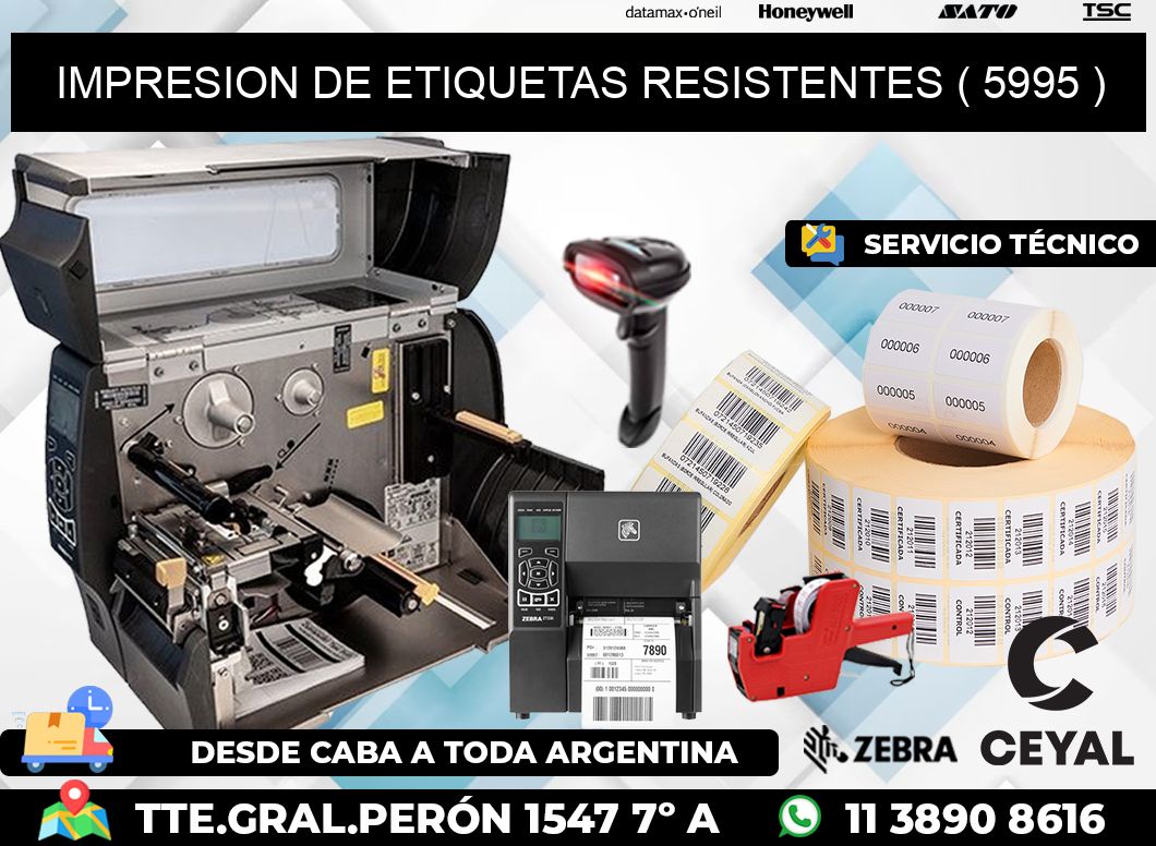 IMPRESION DE ETIQUETAS RESISTENTES ( 5995 )