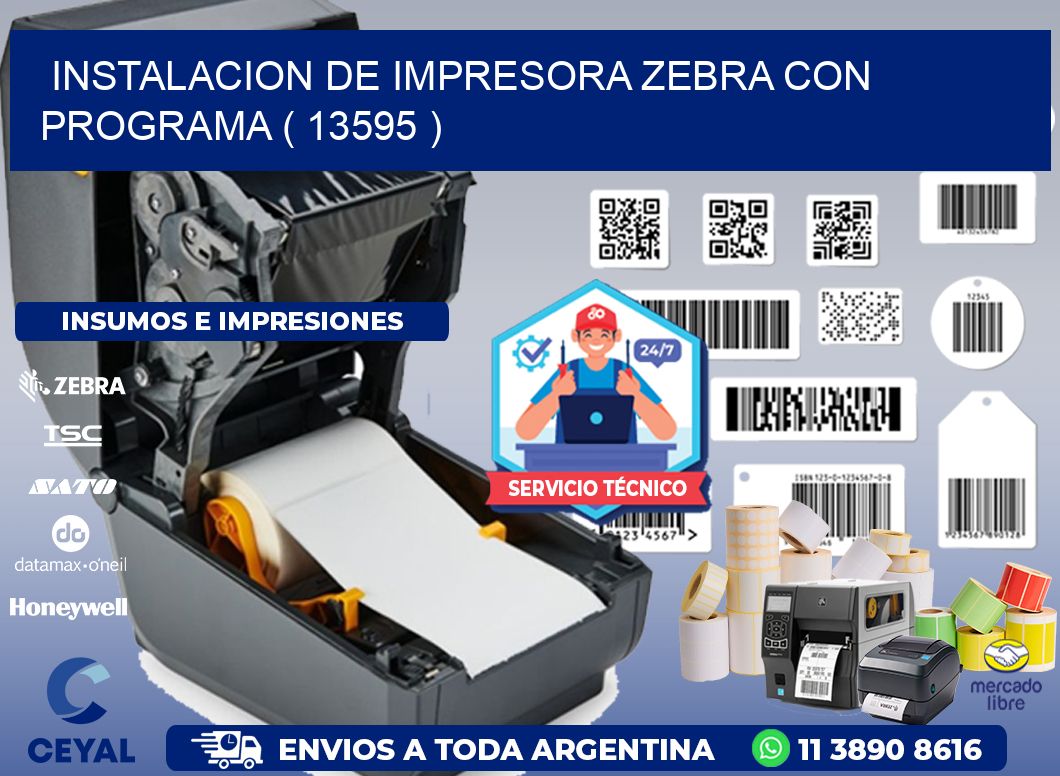 INSTALACION DE IMPRESORA ZEBRA CON PROGRAMA ( 13595 )