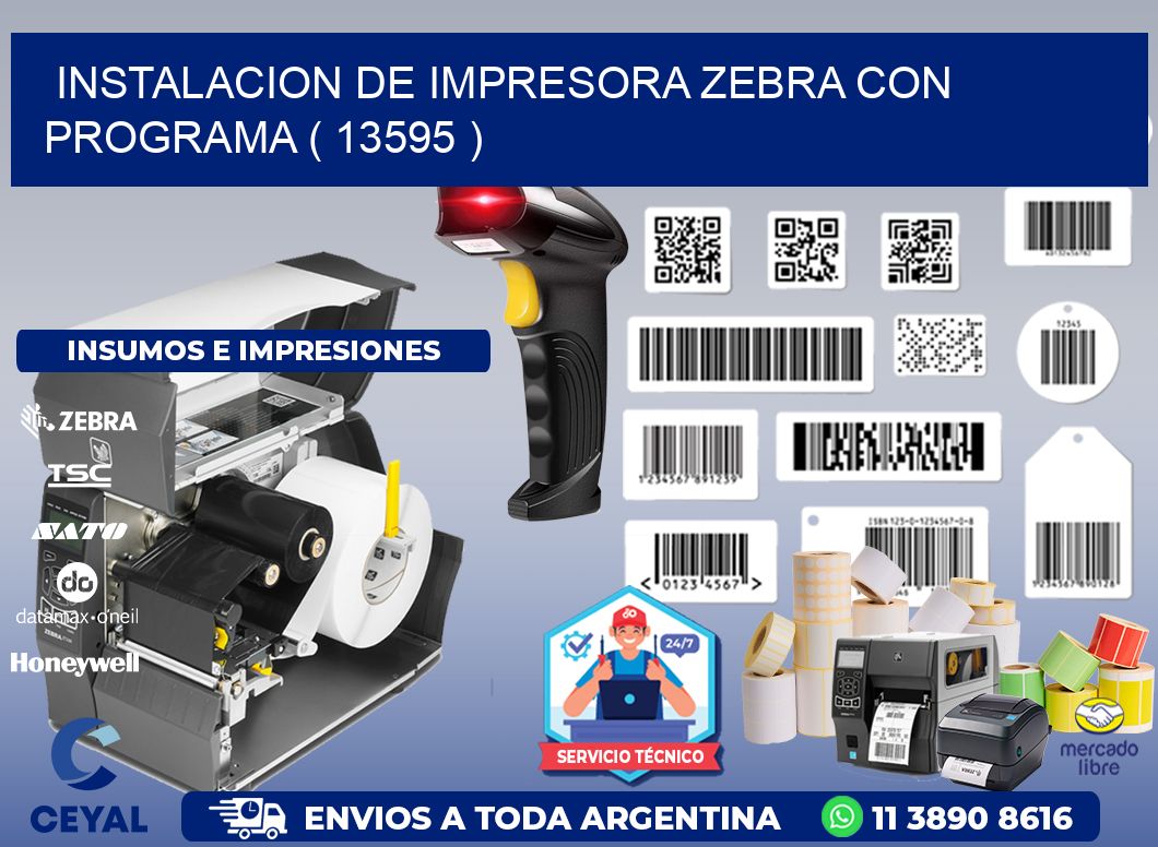 INSTALACION DE IMPRESORA ZEBRA CON PROGRAMA ( 13595 )