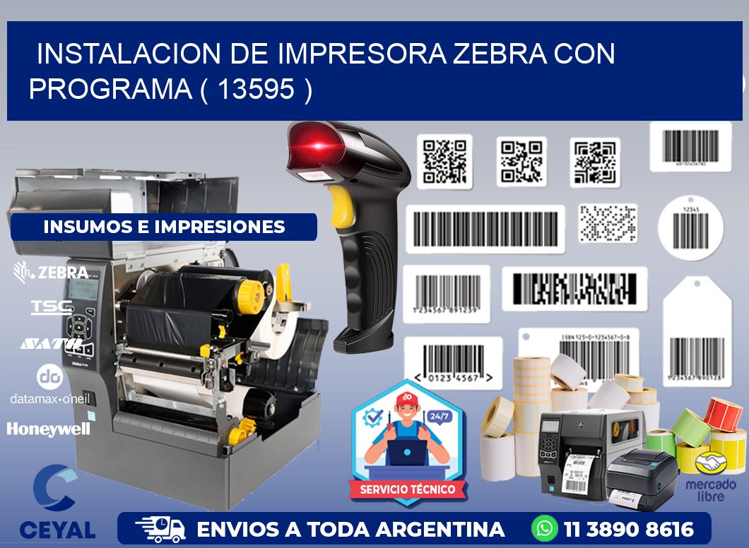 INSTALACION DE IMPRESORA ZEBRA CON PROGRAMA ( 13595 )