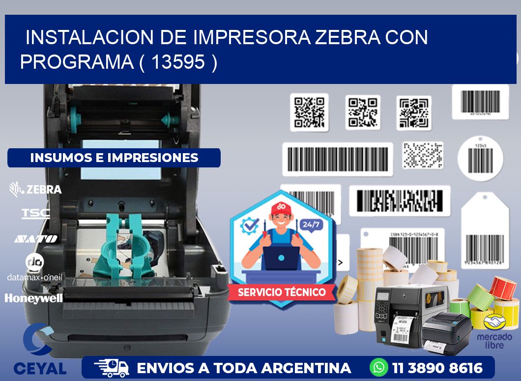 INSTALACION DE IMPRESORA ZEBRA CON PROGRAMA ( 13595 )