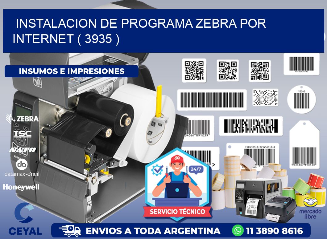 INSTALACION DE PROGRAMA ZEBRA POR INTERNET ( 3935 )