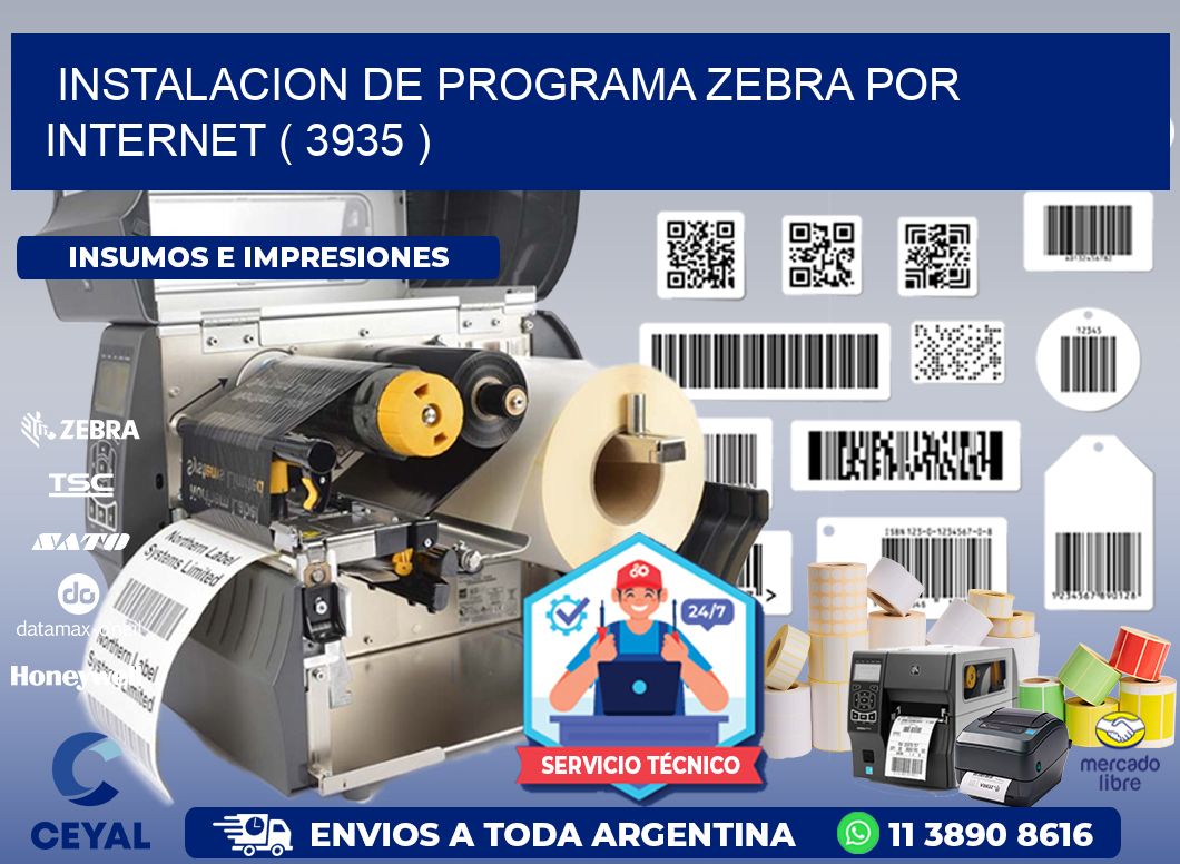 INSTALACION DE PROGRAMA ZEBRA POR INTERNET ( 3935 )