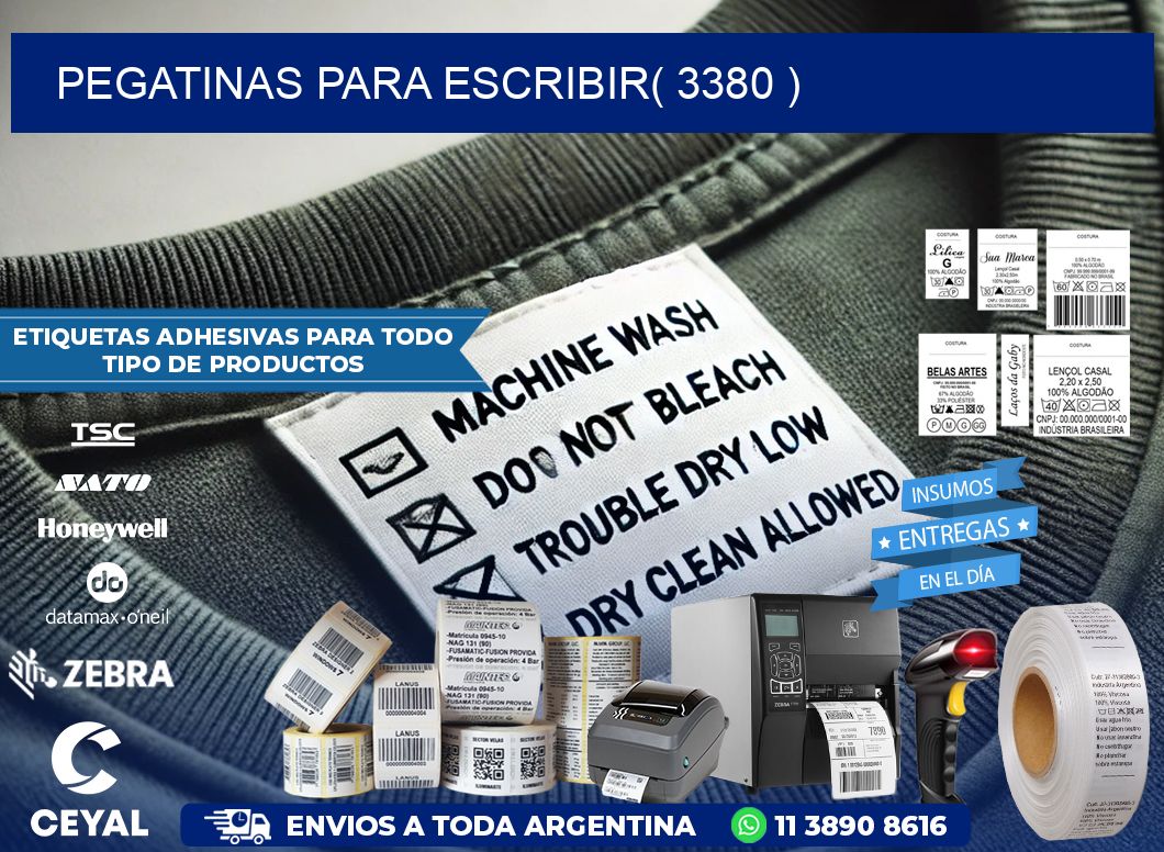 PEGATINAS PARA ESCRIBIR( 3380 )