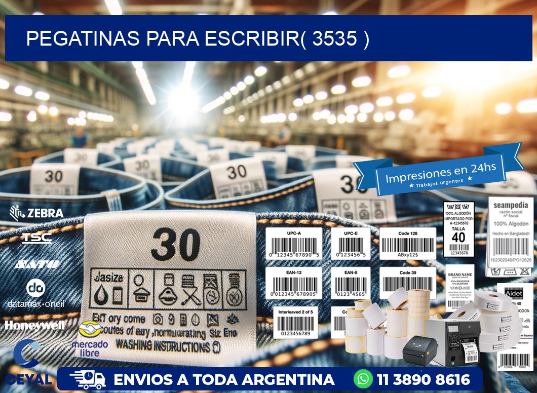 PEGATINAS PARA ESCRIBIR( 3535 )