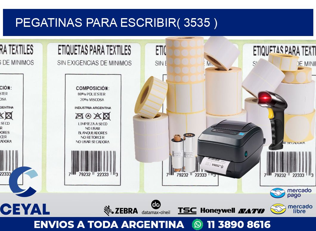 PEGATINAS PARA ESCRIBIR( 3535 )