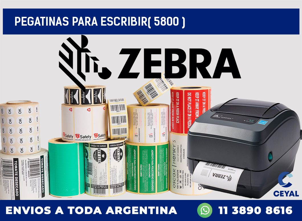 PEGATINAS PARA ESCRIBIR( 5800 )