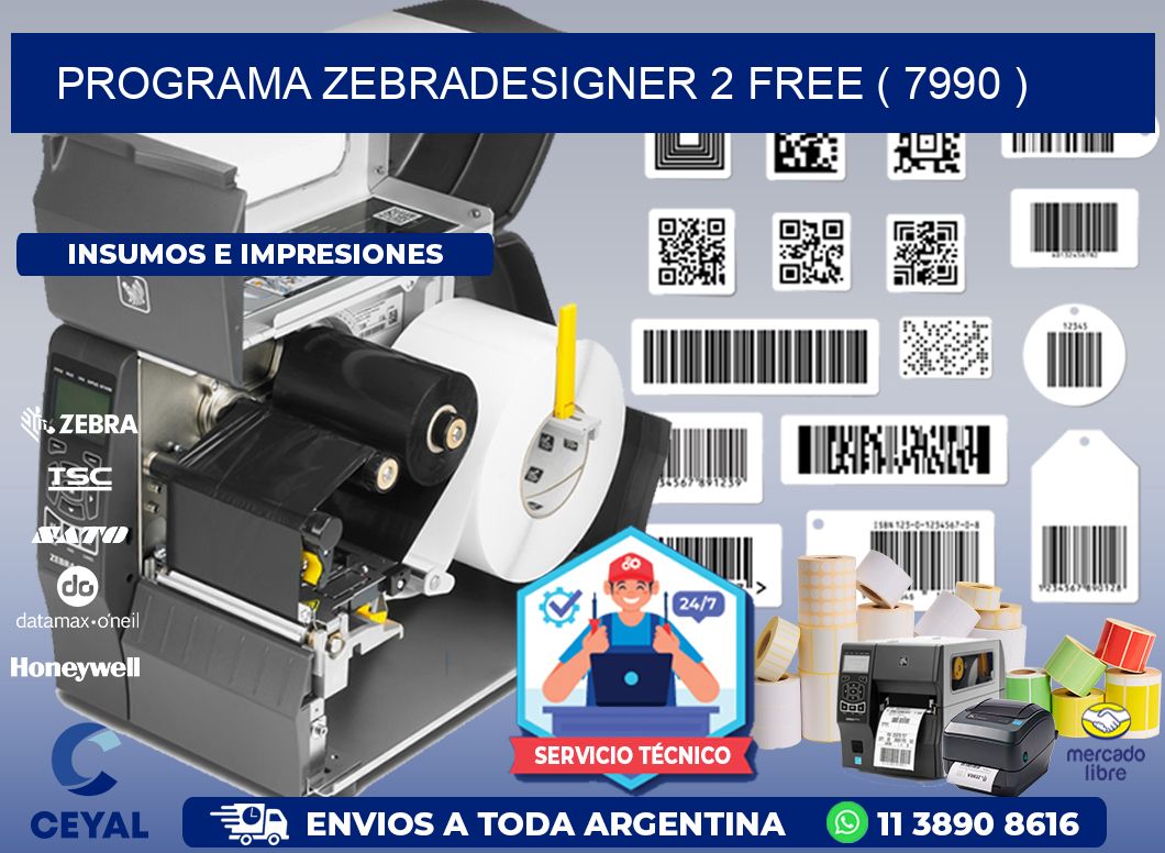 PROGRAMA ZEBRADESIGNER 2 FREE ( 7990 )