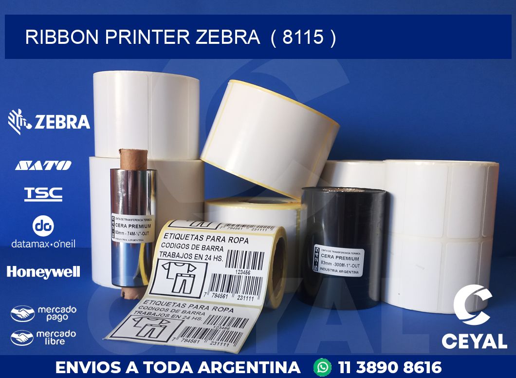 RIBBON PRINTER ZEBRA  ( 8115 )