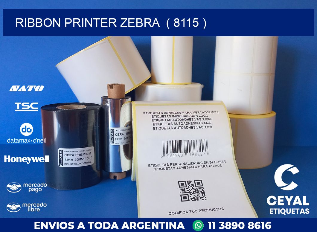 RIBBON PRINTER ZEBRA  ( 8115 )