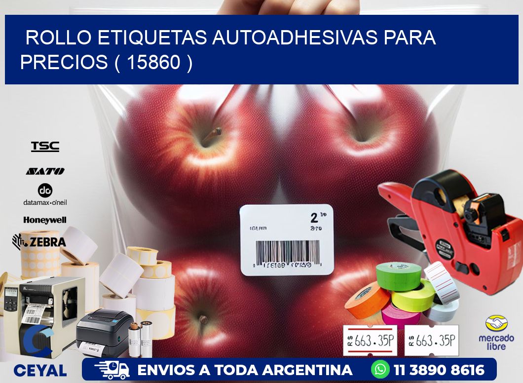 ROLLO ETIQUETAS AUTOADHESIVAS PARA PRECIOS ( 15860 )