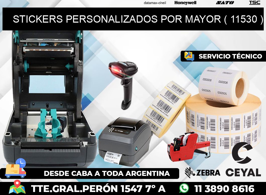 STICKERS PERSONALIZADOS POR MAYOR ( 11530 )